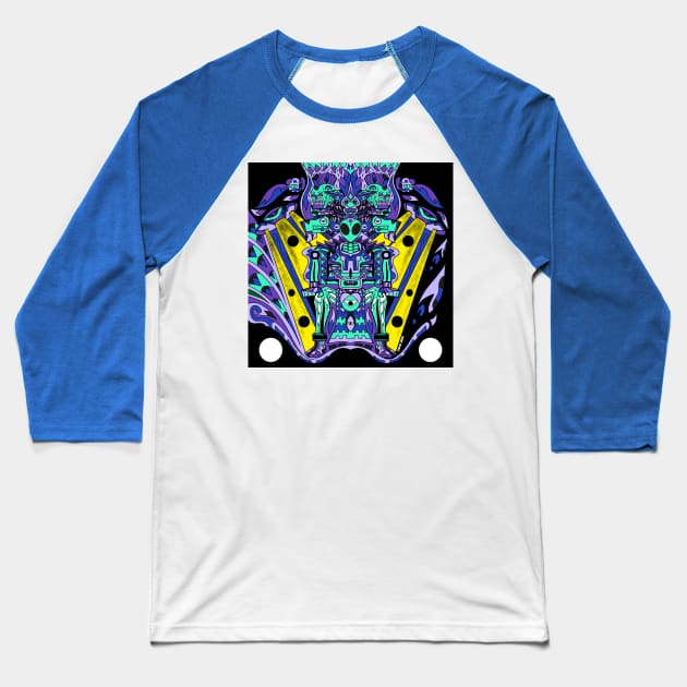 the mayan abduction project Baseball T-Shirt by jorge_lebeau